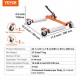 Buy Vehicle Handling Truck Moves 355.6mm Tires 680kg Load Ratchet Foot with 4 Locking Wheels Hydraulic Jack for Vehicle Positioning Car Repair