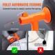 Buy Drain Auger 25ft 1/4in Drum Plumbing Drain Snake Clog Remover Auto Feed