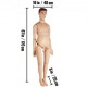 Comprar Maniquí de Enfermería de Tamaño Natural 170x40x20 cm PVC Formación de Enfermería Maniquí Multifuncional Demostración Humano Entrenamiento de Maniquí para Educación Médico Suministros, Masculino