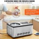 Buy Automatic Ice Cream Maker 2L Professional Ice Cream Maker 180W Electric Ice Cream Maker LCD Display Quick Preparation without Pre-Freezing for Making Frozen Yogurt Sorbets