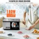 Kaufen Sie Automatische Eismaschine 2L, professionelle Eismaschine 180W, elektrische Eismaschine, LCD-Display, schnelle Zubereitung ohne Vorgefrieren, für die Herstellung von Frozen-Yogurt-Sorbets