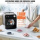 Buy Automatic Ice Cream Maker 2L Professional Electric Ice Cream Maker 180W Ice Cream Maker LCD Display Quick Preparation without Pre-Freezing for Making Frozen Yogurt Sorbet, Black