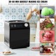 Koop Automatische ijsmachine 2L Professionele elektrische ijsmachine 180W ijsmachine LCD-scherm Snelle voorbereiding zonder voorvriezen voor het maken van sorbet Frozen Yogurt, zwart