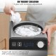 Buy Automatic Ice Cream Maker 2L Professional Electric Ice Cream Maker 180W Ice Cream Maker LCD Display Quick Preparation without Pre-Freezing for Making Frozen Yogurt Sorbet, Black