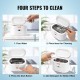 Buy Ultrasonic Cleaner 650mL Household Ultrasonic Cleaning Device with Stainless Steel Ultrasonic Tray Baskets for Deep Cleaning Jewelry Glasses Watches Dentures