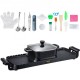 Buy 2 in 1 Electric Hot Pot Grill 2.8L Double Pot Electric BBQ Grill 800W (Hot Pot) +1600W (Grill) Electric Grill for Cooking Steaks, Vegetables 180-240℃