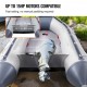 Comprar Bote inflable, bote inflable para 6 personas, con piso de madera marina y banco de aluminio ajustable, carga de 1500 lb, remos de aluminio, bomba de aire y bolsa de transporte