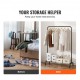 Buy Bar Clothes Rack, 1010mm Long, 1510mm High Carbon Steel Clothes Rack with Shoe Rack at the Bottom, Standing Clothes Rack for Storing Clothes and Shoes in the Bedroom, Black