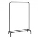 Buy Bar Clothes Rack, 1010mm Long, 1510mm High Carbon Steel Clothes Rack with Shoe Rack at the Bottom, Standing Clothes Rack for Storing Clothes and Shoes in the Bedroom, Black