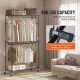 Buy Clothes Rack with 4 Wheels, 2 Bars, 3 Shelves, 2 Side Supports, Steel Clothes Rack, Load 182 kg, Standing Clothes Rack, 1162 x 450 x 2040 mm, for Clothes Storage in Bedrooms