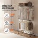 Buy Clothes Rack with 4 Wheels, 2 Bars, 3 Shelves, 2 Side Supports, Steel Clothes Rack, Load 182 kg, Standing Clothes Rack, 1162 x 450 x 2040 mm, for Clothes Storage in Bedrooms