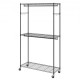 Buy Clothes Rack with 4 Wheels, 2 Bars, 3 Shelves, 2 Side Supports, Steel Clothes Rack, Load 182 kg, Standing Clothes Rack, 1162 x 450 x 2040 mm, for Clothes Storage in Bedrooms