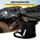 Buy Tow Rope 22mm x 9.6m 13290kg Capacity Recovery Rope Double Braided Nylon with Buckles Protective Sheaths Carrying Bag for Truck Off-Road Vehicle UTV, Black