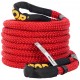 Buy Tow Rope 22mm x 6.4m 9965kg Capacity Recovery Rope Double Braided Nylon with Buckles Protective Sheaths Carrying Bag for Truck Off-Road Vehicle UTV, Red