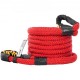 Buy Tow Rope 22mm x 6.4m 9965kg Capacity Recovery Rope Double Braided Nylon with Buckles Protective Sheaths Carrying Bag for Truck Off-Road Vehicle UTV, Red