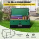 Buy Outdoor Storage Box 100 Gallon Garden Storage Chest PE Tarpaulin Fabric Portable Storage Trunk 122 x 63 x 75 x 52 cm for Pool Patio Garden Garage Green