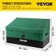 Buy Outdoor Storage Box 100 Gallon Garden Storage Chest PE Tarpaulin Fabric Portable Storage Trunk 122 x 63 x 75 x 52 cm for Pool Patio Garden Garage Green