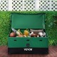 Buy Outdoor Storage Box 100 Gallon Garden Storage Chest PE Tarpaulin Fabric Portable Storage Trunk 122 x 63 x 75 x 52 cm for Pool Patio Garden Garage Green