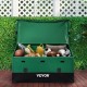 Buy Outdoor Storage Box 150 Gallon Garden Storage Chest PE Tarpaulin Fabric Portable Storage Trunk 155 x 63 x 75 x 52 cm for Pool Patio Garden Garage Green