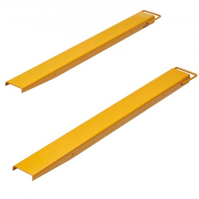 VEVOR Abrazadera de Horquillas de Tractor 1520x115 mm 1 Par de Acero al Carbono Abrazadera en Horquillas de Paletas Carga de 1815 T para Mover y Transportar Cargas Pesadas y Voluminosas, Amarillo