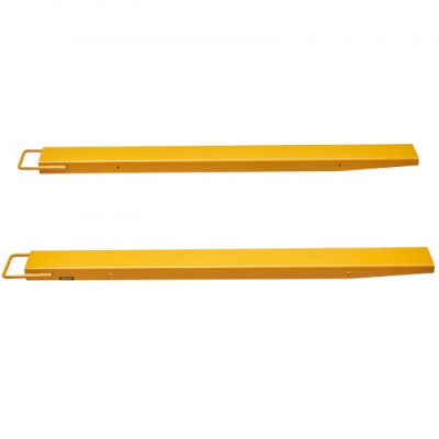 VEVOR Abrazadera de Horquillas de Tractor 1520x115 mm 1 Par de Acero al Carbono Abrazadera en Horquillas de Paletas Carga de 1815 T para Mover y Transportar Cargas Pesadas y Voluminosas, Amarillo