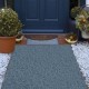 Comprar Alfombra de Poliéster de 1,8 x 4 m, Alfombra para Terraza y Patio Antideslizante, Espesor de 4,6 mm, Alfombras Marinas para Exteriores Baños Porche A Prueba de Agua de TPR Gris, Fácil de Limpiar