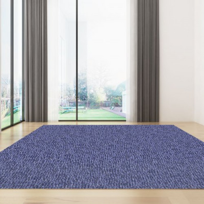 VEVOR Alfombras Salón Grandes 1,8 x 9 m, Alfombras de Habitación 1,8 x 9 m, Alfombra de Pelo Largo, Alfombra Antideslizante, Alfombra Exterior, Alfombra Shaggy de Pelo Largo para Salón, TPR, Azul