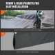 Buy Dump Truck Mesh Tarp 6x14ft Black PVC Coating with Double Pockets Brass Grommets, Double Stitched Reinforced Strap for Manual or Electric Dump Truck System