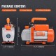 Buy Refrigeration Air Conditioning Vacuum Pump 150W Single Stage Pump 100L/min 220-240V SAE Male Inlet 1/4" 3/8" for Automotive HVAC Repair Refrigeration Maintenance