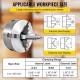 Buy K11-100 3-Jaw Lathe Chuck 100mm, with 2 Sets of Jaws Chuck, with 3 Jaws Self-Centering, Automatic Centering Lathe Chuck for All Types of General Purpose Lathes