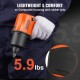 Buy 1/2" Square Drive Pneumatic Impact Wrench Nail Gun 1193 Nm 7500 rpm Plastic and Steel with Quick Connector