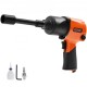 Buy 1/2" Square Drive Pneumatic Impact Wrench Nail Gun 1193 Nm 7500 rpm Plastic and Steel with Quick Connector