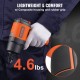 Buy Pneumatic Impact Wrench Nail Gun 1/2" Square Drive 1898 Nm 8000 rpm Plastic and Steel with Quick Connector