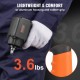 Buy Square Pneumatic Impact Wrench 0.95 cm Nail Gun 935.5 Nm Speed 10000 rpm Aluminum with 2 Quick Connectors