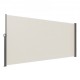 VEVOR Toldo Lateral Retráctil Pantalla de Privacidad al Aire Libre 180x350 cm Toldo Lateral contra Viento Impermeable de Poliéster Divisor de Habitación UV 30+ para Patio, Jardín, Balcón, Beige