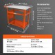 Buy 36" x 24" Welding Table Welding Workbench 600lb Load Steel on Wheels with Double Layer Storage Board, 1.6cm Accessory Holes, 11 Hooks