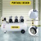 Buy Air Compressor 22 Gallon / 100 Liter Quiet Oil-Free Pneumatic Compressor