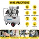 Buy Air Compressor 6.6 Gallon / 30 Liter Quiet Oil-Free Pneumatic Compressor