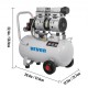 Buy Air Compressor 6.6 Gallon / 30 Liter Quiet Oil-Free Pneumatic Compressor