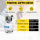 Buy Pneumatic Compressor Quiet Compressor 8.8 Gallon / 40 Liter Quiet Oil-Free Air Compressor