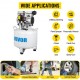 Buy Pneumatic Compressor Quiet Compressor 8.8 Gallon / 40 Liter Quiet Oil-Free Air Compressor