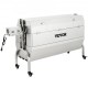 Koop Outdoor barbecue 40 W roestvrijstalen barbecue draaispit 60 kg, 147x45x87 cm Verstelbare hoogte 4,3"-12,2" Universele grill draaispitset met deksel en afsluitbare wielen voor kamperen