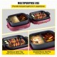 Buy 2 in 1 Electric Hot Pot Grill 3.6L Double Pot Electric BBQ Grill 1300W (Hot Pot) +800W (Grill) Electric Grill for Cooking Steaks, Vegetables 180-240℃