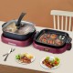 Buy 2 in 1 Electric Hot Pot Grill 3.6L Double Pot Electric BBQ Grill 1300W (Hot Pot) +800W (Grill) Electric Grill for Cooking Steaks, Vegetables 180-240℃