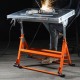 Buy Adjustable Welding Table 30x20 Inch Portable Workbench 25-32 Inch with Transport Wheels Steel Folding Workbench 400lbs Load Capacity for DIY Repair