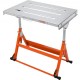 Buy Adjustable Welding Table 30x20 Inch Portable Workbench 25-32 Inch with Transport Wheels Steel Folding Workbench 400lbs Load Capacity for DIY Repair