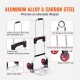 Buy Folding Hand Truck, 80kg Load, Mobile Hand Truck with Aluminum Handling, Heavy Duty Convertible Hand Truck with Rubber Wheels