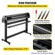 Buy 1350mm Vinyl Cutting Plotter Vinyl Cutter with LCD Screen Printing Plotter AC 90-264V Cutting Plotter 25kg Vinyl Cutter Sign Cutting Plotter Vinyl Printer