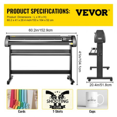 VEVOR 1350mm Plóter De Corte 53 