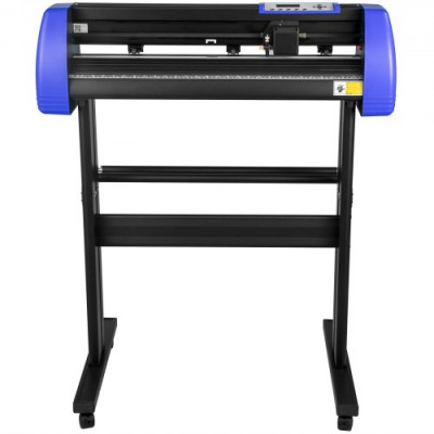 VEVOR Plotter de Corte Cortador de Vinilo Máquina de Cortador de Plotter de Vinilo de 720mm Vinilo Cortador Letrero para Corte Negro Azul